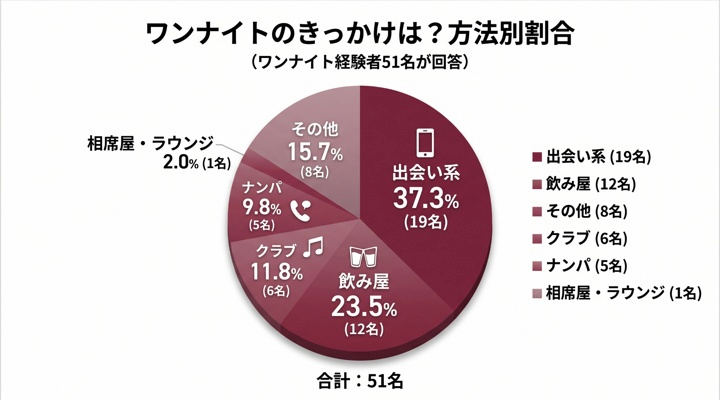 ワンナイトした方法に関する円グラム