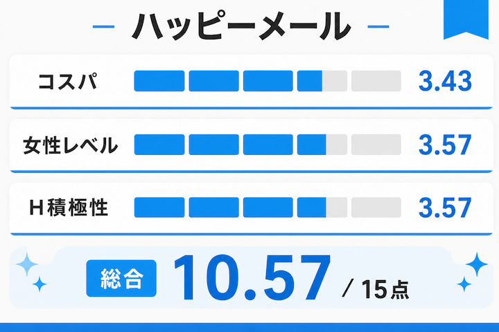 岡山セフレのハッピーメールの評価