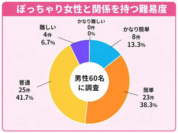 ぽっちゃり女性をセフレにする難易度