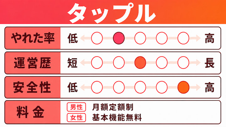 タップルのやれるアプリの情報