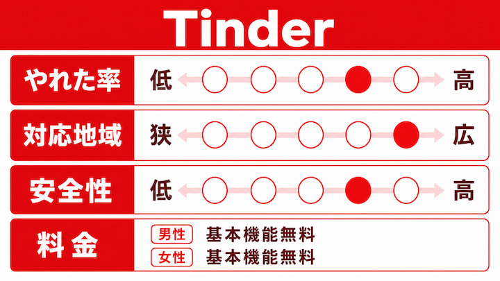 tinderのやれるアプリの情報